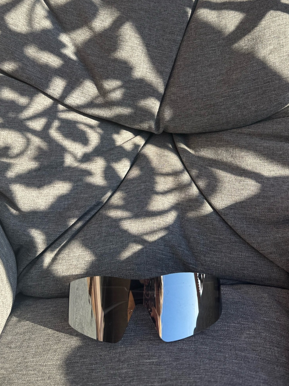 Replacement Mirrored Visor Lens for Smart Wearable Glasses - Black/Silver